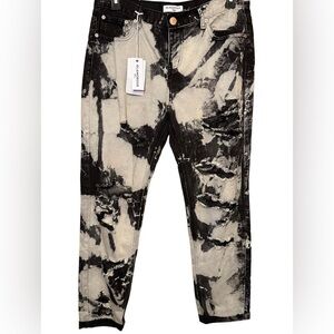 NWT Glamorous tall bleached out black boyfriend jeans size 16 tall